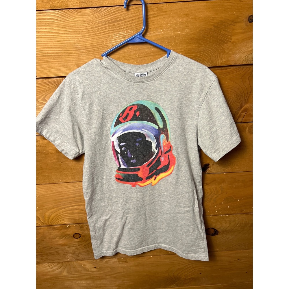 Billionaire Boys Club Astronaut Helmet Graphic T‎ Shirt Mens S Gray Streetwear